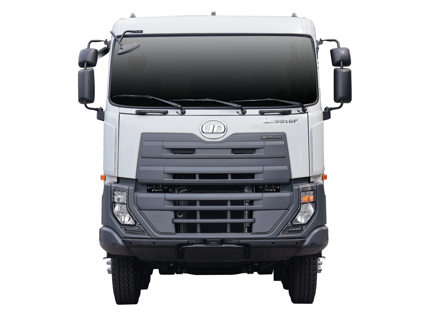 ngoai that cabin xe chassis 8x4 UD Trucks CDE 350 wb4600